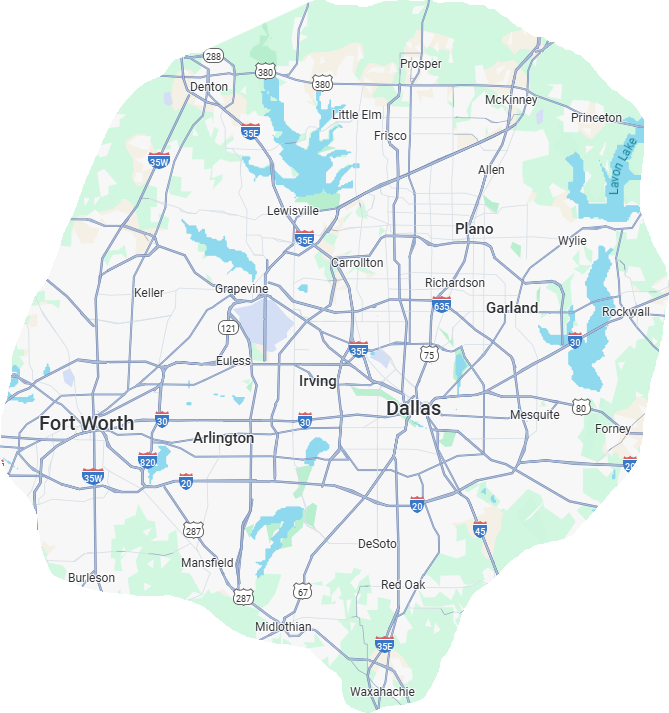 DFW Service Area Map